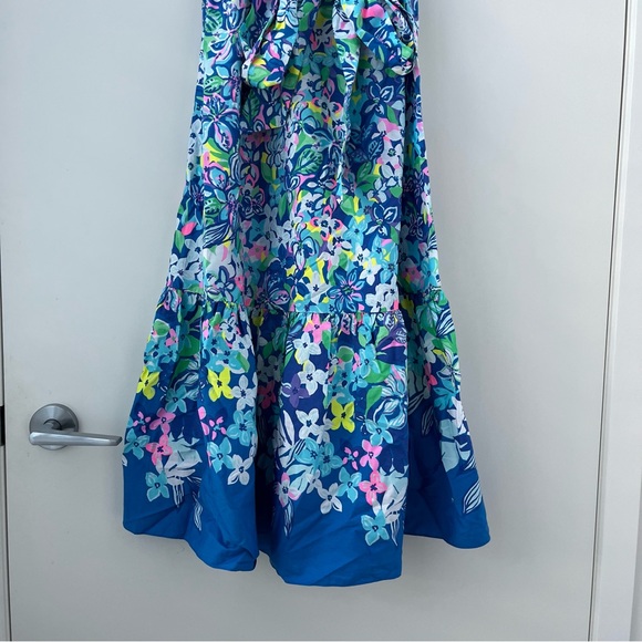 NWOT Lilly Pulitzer Zalie Cotton Midi Dress 6 - Picture 5 of 15